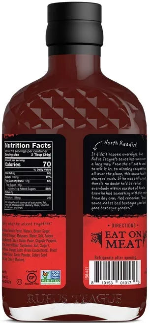 Rufus Teague Blazin' Hot BBQ Sauce - Black Box BBQ