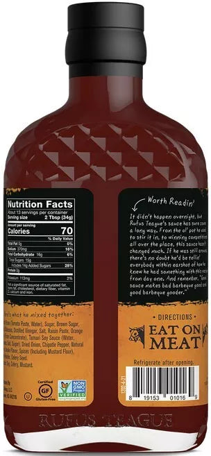 Rufus Teague Touch O' Heat BBQ Sauce - Black Box BBQ