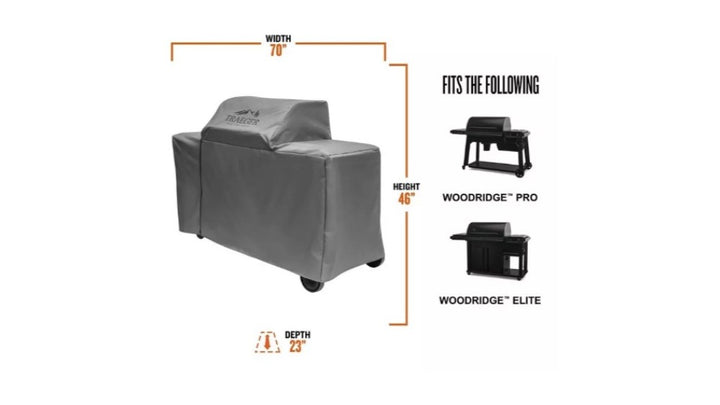 Traeger Full Length Grill Cover For Woodridge Pro/Elite - Black Box BBQ