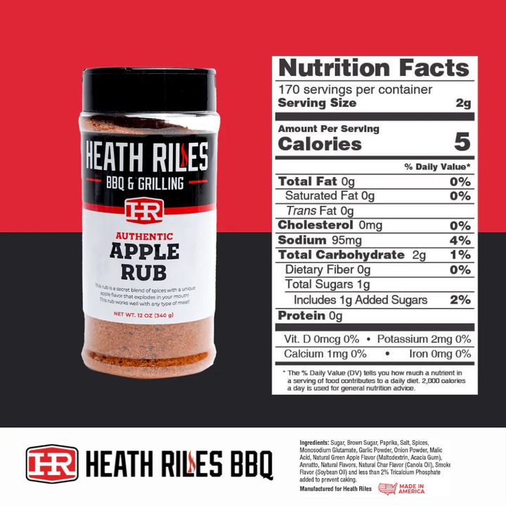 Heath Riles BBQ Apple Rub - 16oz