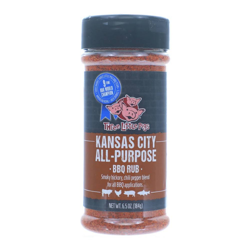 Three Little Pigs Kansas City All Purpose BBQ Rub - 184g - Black Box BBQ