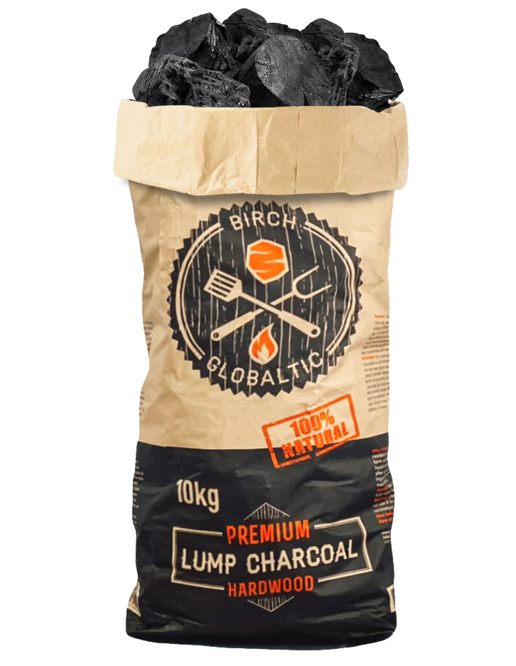 Globaltic Birch Lumpwood Charcoal 10KG Bag
