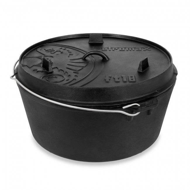 Petromax Dutch Oven FT 18-T (Flat Base) - Black Box BBQ