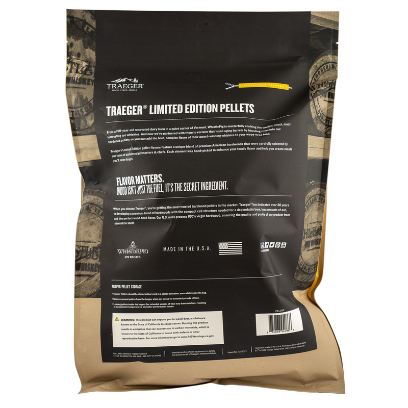 Traeger Whiskey Barrel Pellet Blend